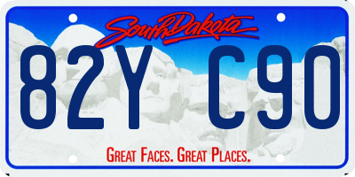 SD license plate 82YC90
