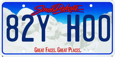 SD license plate 82YH00