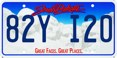 SD license plate 82YI20