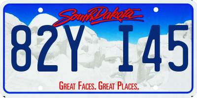 SD license plate 82YI45