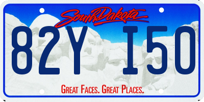 SD license plate 82YI50