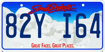 SD license plate 82YI64