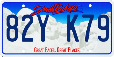 SD license plate 82YK79