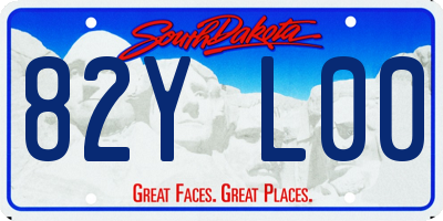 SD license plate 82YL00