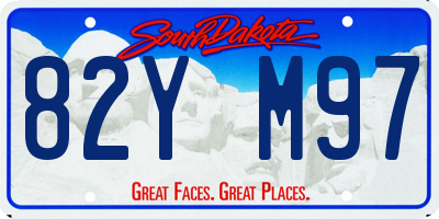 SD license plate 82YM97