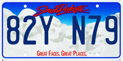SD license plate 82YN79