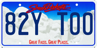 SD license plate 82YT00