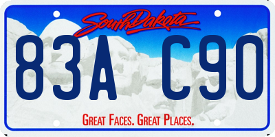 SD license plate 83AC90