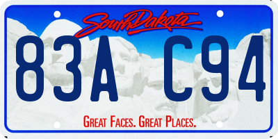 SD license plate 83AC94