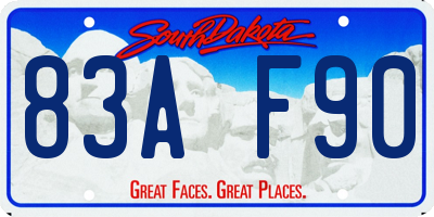SD license plate 83AF90
