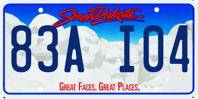 SD license plate 83AI04