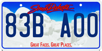SD license plate 83BA00