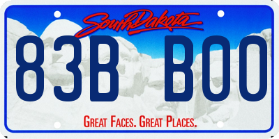 SD license plate 83BB00