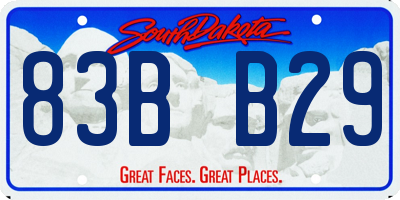 SD license plate 83BB29