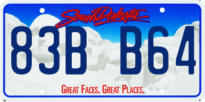 SD license plate 83BB64