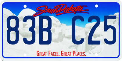 SD license plate 83BC25