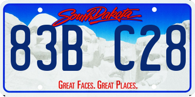 SD license plate 83BC28