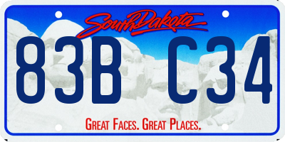 SD license plate 83BC34