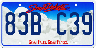 SD license plate 83BC39