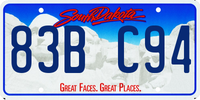 SD license plate 83BC94