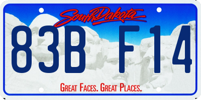 SD license plate 83BF14