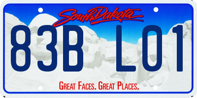 SD license plate 83BL01