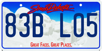 SD license plate 83BL05