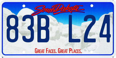 SD license plate 83BL24