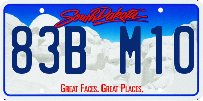 SD license plate 83BM10