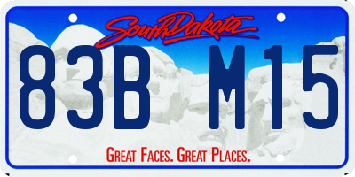 SD license plate 83BM15
