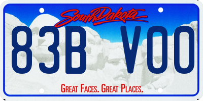 SD license plate 83BV00