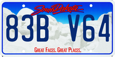 SD license plate 83BV64