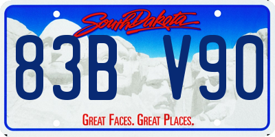 SD license plate 83BV90