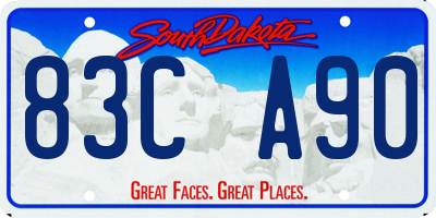 SD license plate 83CA90