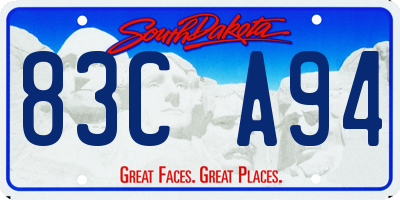SD license plate 83CA94