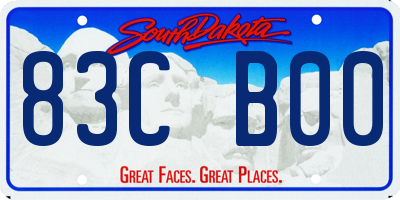 SD license plate 83CB00
