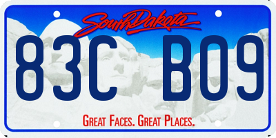 SD license plate 83CB09