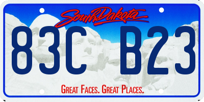 SD license plate 83CB23