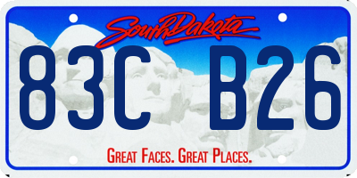 SD license plate 83CB26