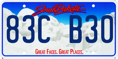 SD license plate 83CB30
