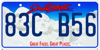 SD license plate 83CB56