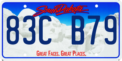 SD license plate 83CB79