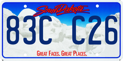 SD license plate 83CC26