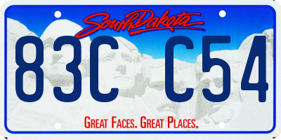 SD license plate 83CC54