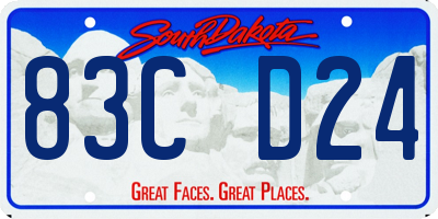 SD license plate 83CD24