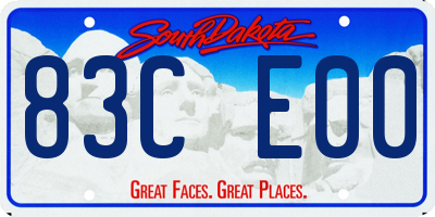 SD license plate 83CE00