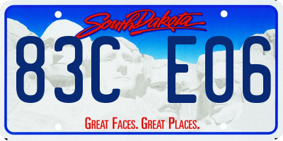 SD license plate 83CE06
