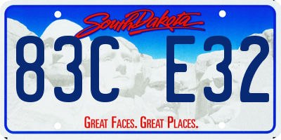 SD license plate 83CE32