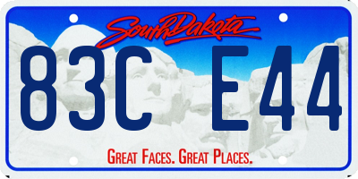 SD license plate 83CE44