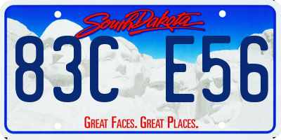 SD license plate 83CE56